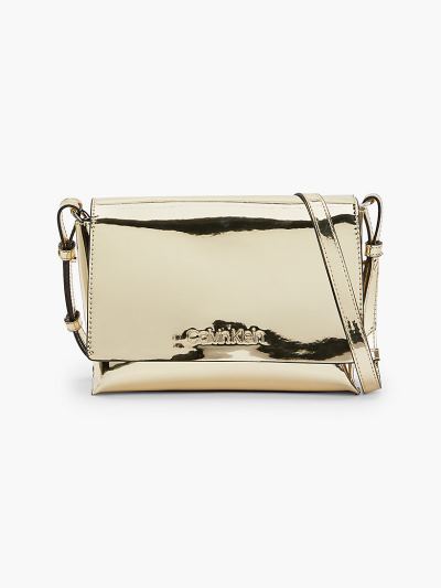 Calvin Klein Táskák & Kiegészítők HU333273 | Calvin Klein Bőr Női Crossbody Táska Arany